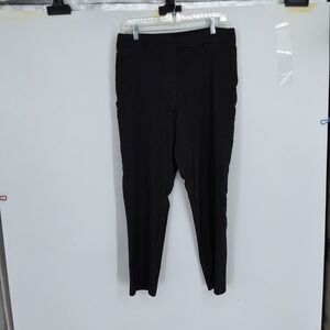 Hilary Radley Large Black Check Dress Pants